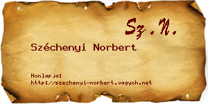 Széchenyi Norbert névjegykártya